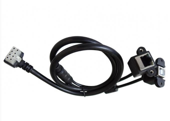 Fabricación profesional de arneses de cableado OBD Y cable personalizado 2 cable Splitter de macho a hembra 4