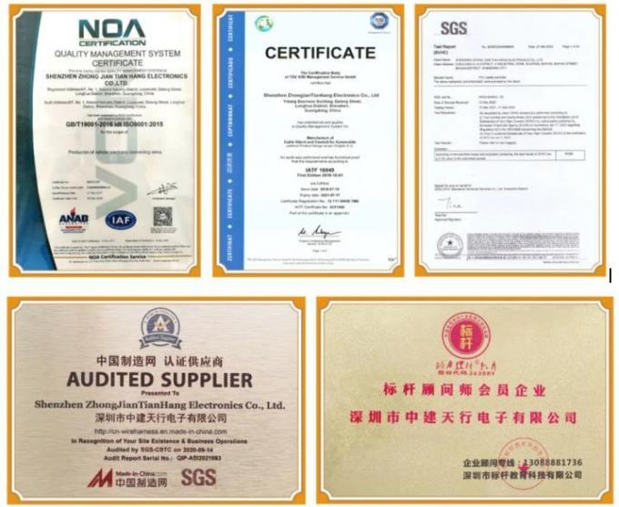 Fabricación profesional de arneses de cableado OBD Y cable personalizado 2 cable Splitter de macho a hembra 9