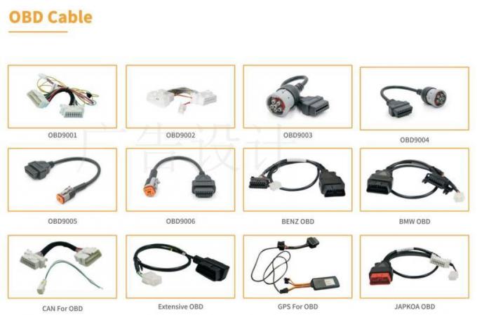 Personalizar el cableado del arnés de mantenimiento de automóviles 2 hombre a 1 mujer BMW 16 pin OBD cable 2