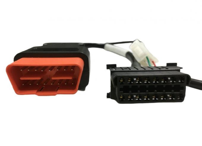 Personalizar el cableado del arnés de mantenimiento de automóviles 2 hombre a 1 mujer BMW 16 pin OBD cable 0