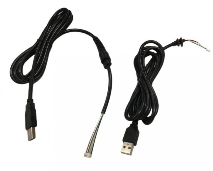Arneses de cable redondo de 2,54 mm 4 pines para DB9 femenino RS232 para HMI 0