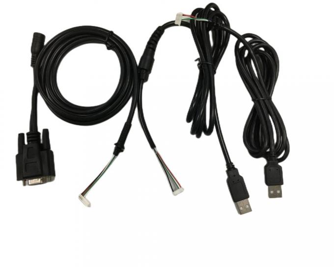 Arneses de cable redondo de 2,54 mm 4 pines para DB9 femenino RS232 para HMI 3