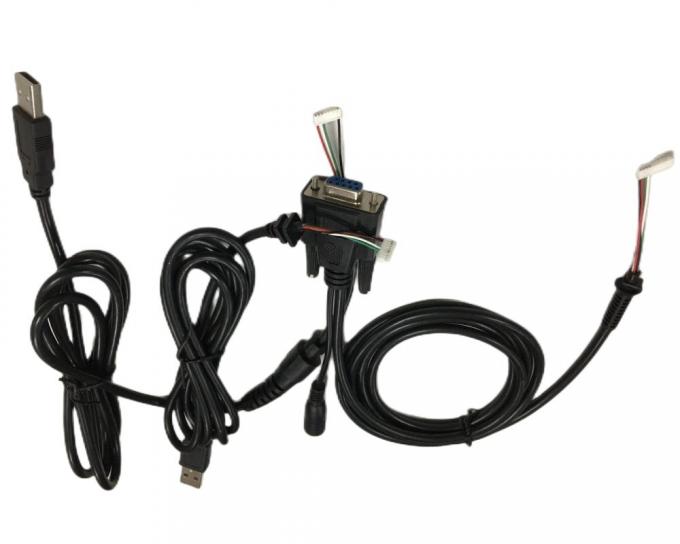 Arneses de cable redondo de 2,54 mm 4 pines para DB9 femenino RS232 para HMI 1