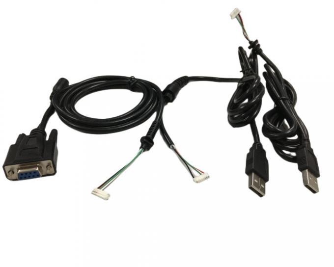 Arneses de cable redondo de 2,54 mm 4 pines para DB9 femenino RS232 para HMI 2