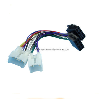 Adaptador de arneses de alambre redondo eléctrico para reproductor de CD estéreo