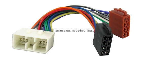 Adaptador de arneses de alambre redondo eléctrico para reproductor de CD estéreo