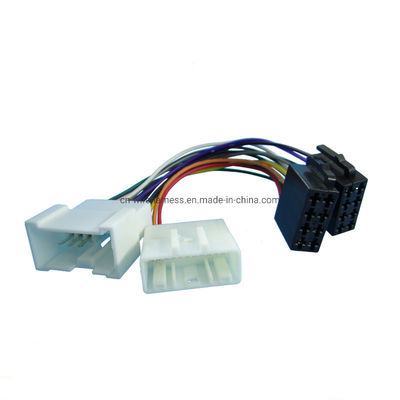 Adaptador de arneses de alambre redondo eléctrico para reproductor de CD estéreo
