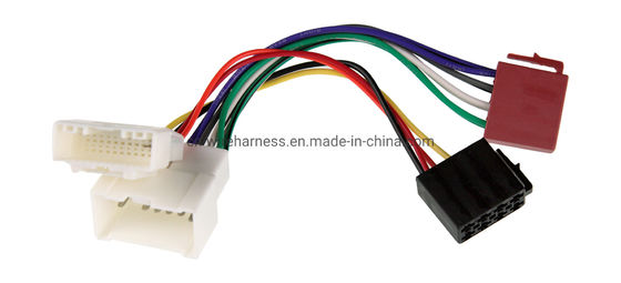 Adaptador de arneses de alambre redondo eléctrico para reproductor de CD estéreo