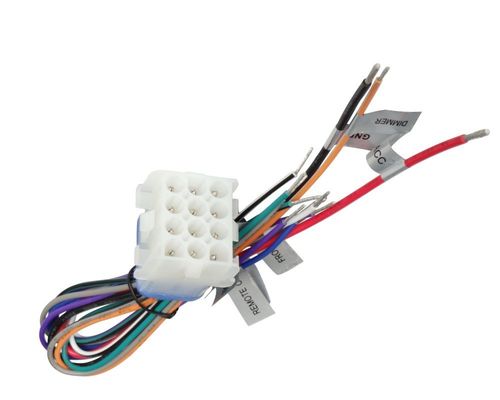 Enchufe personalizado 12 pin Stereo Harness Nueva energía Pigtail a prueba de agua