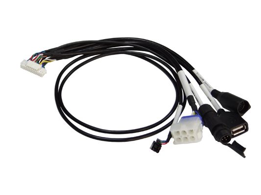Enchufe personalizado 12 pin Stereo Harness Nueva energía Pigtail a prueba de agua