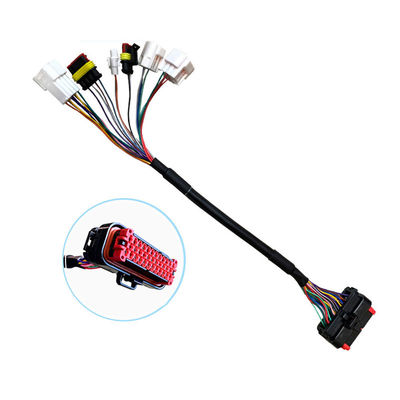 Fabricación profesional de arneses de cableado OBD Y cable personalizado 2 cable Splitter de macho a hembra