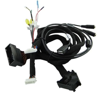 Personaliza el cable de arnés de alambre de gama alta reemplazo de arnés de potencia cámara inversa arnés de alambre vista frontal conectar