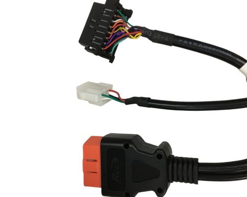 Personalizar el cableado del arnés de mantenimiento de automóviles 2 hombre a 1 mujer BMW 16 pin OBD cable