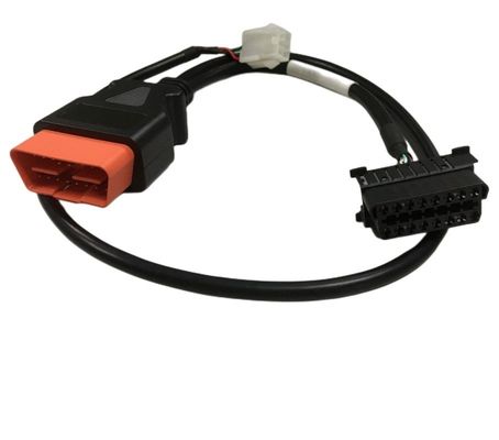 Personalizar el cableado del arnés de mantenimiento de automóviles 2 hombre a 1 mujer BMW 16 pin OBD cable