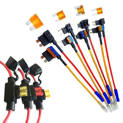 Adaptador de arneses de alambre personalizado de 12V Conector de fusible de automóvil para automóviles