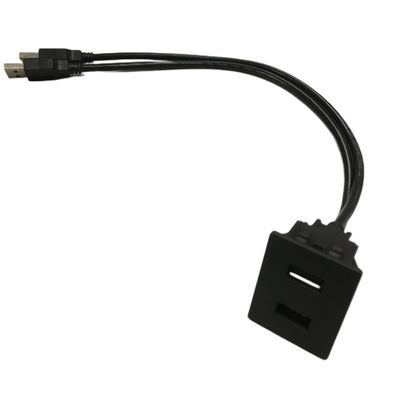 FCC Dual cable de extensión de USB cerradura montaje Mitsubishi para el coche