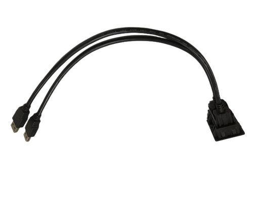 FCC Dual cable de extensión de USB cerradura montaje Mitsubishi para el coche