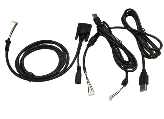 Arneses de cable redondo de 2,54 mm 4 pines para DB9 femenino RS232 para HMI