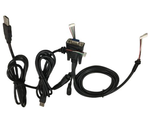 Arneses de cable redondo de 2,54 mm 4 pines para DB9 femenino RS232 para HMI