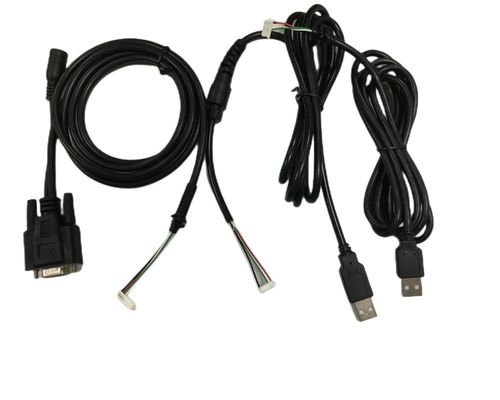 Arneses de cable redondo de 2,54 mm 4 pines para DB9 femenino RS232 para HMI