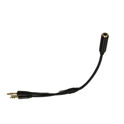 Cable de separación de cable y cable de conexión de cable de audio auriculares 3.5mm 2 cable de micrófono masculino