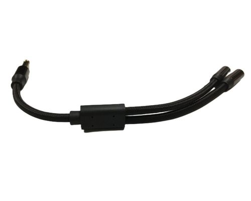 1 / 4 pulgadas de auriculares de separación de cable de montaje 2 Hembra a 1 Hombre de audio de cable