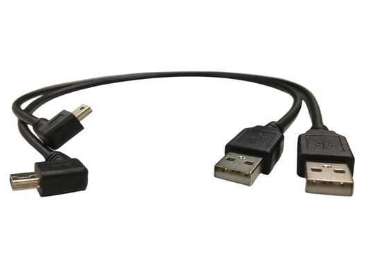 Cables eléctricos con un ángulo de 90 grados