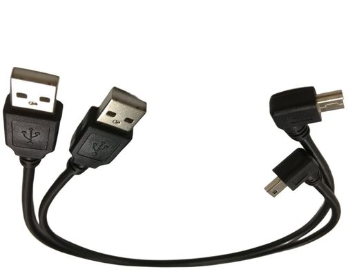 Cables eléctricos con un ángulo de 90 grados
