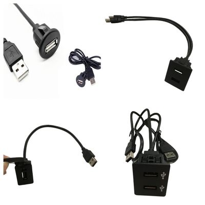 Car Dash Cable Arneses de cable de coche único doble cargador USB enchufe