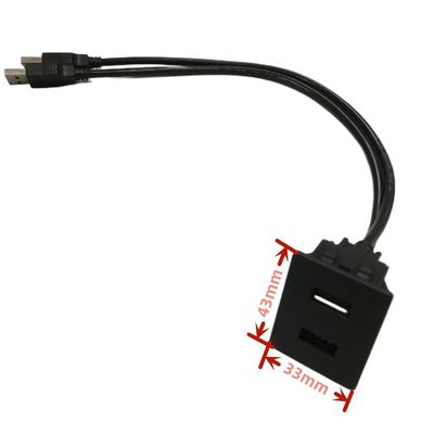 Car Dash Cable Arneses de cable de coche único doble cargador USB enchufe