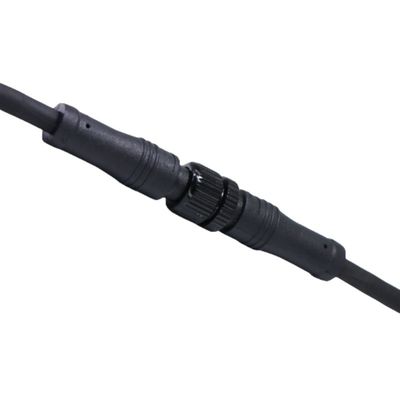 Cable M12 recto masculino para equipos LED / dispositivos médicos OEM