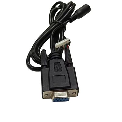 Arnés de alambre Dub-9 personalizado con conector de impresora de 4 pines y conector de alimentación de CA